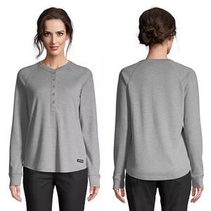 𝅺🆕 WOODS Kelsall Henley Long Sleeve Gray Mist